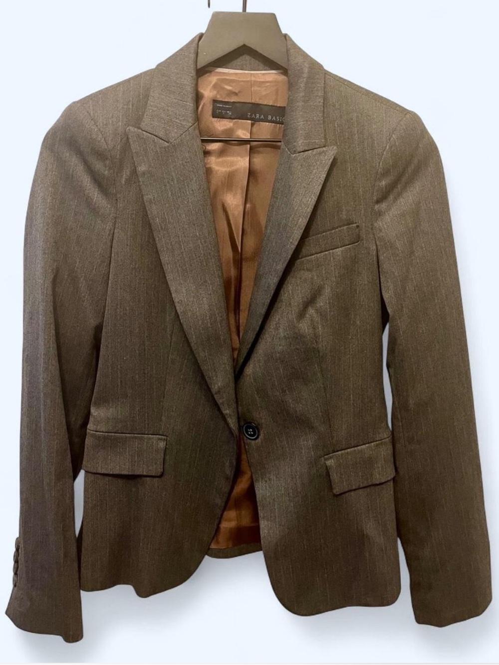 Zara Gray Pinstripe Blazer